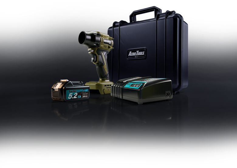 AERO TOOLS MK-2本体、バッテリー、充電器、専用ハードケースのスターターセット